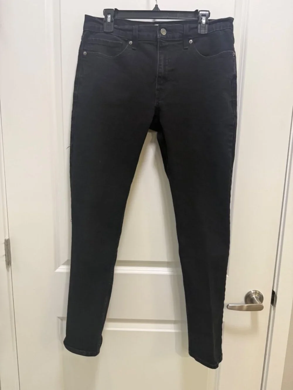 Levi's Black Slim Fit Straight Leg Denim Jeans Men's Sz 34x32